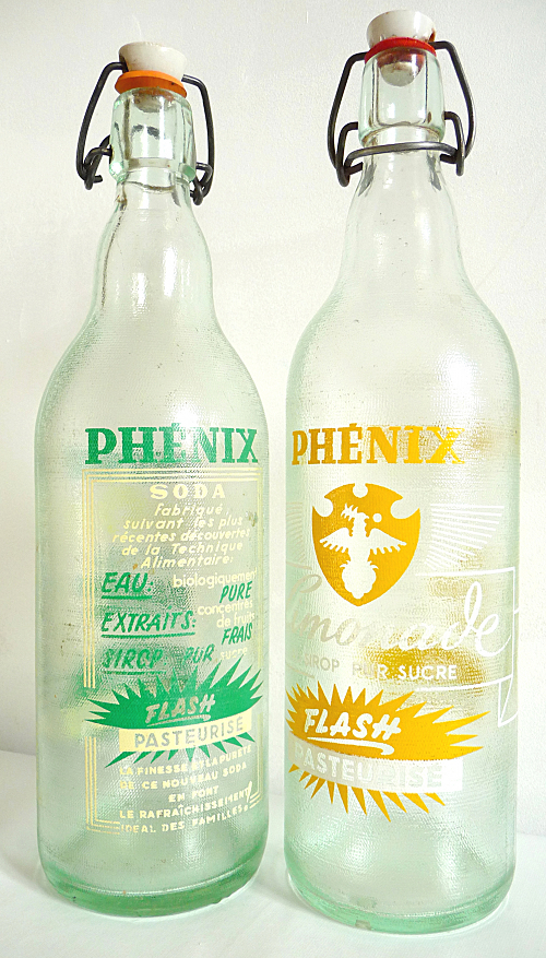 Bouteilles de limonade "Pho�nix"