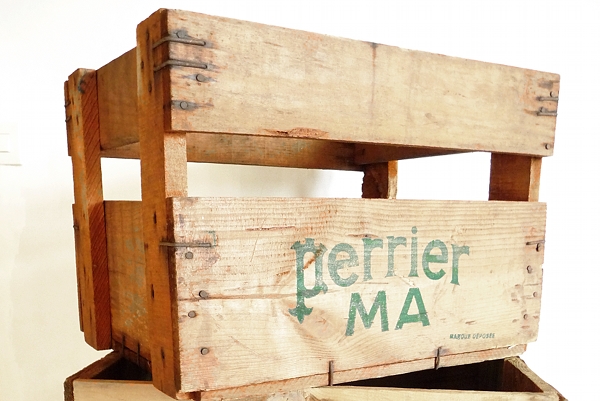 Caisse bois "Perrier"