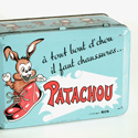 bo�te vintage m�tal � chaussures Patachou
