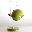 Lampe vintage eye-ball kaki.