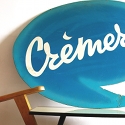 panneau vintage �picerie "cr�merie" circa 1960