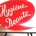 panneau bois �picerie vintage circa 1960