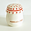 poubelle de table c�ramique