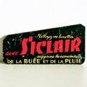 Plaque publicitaire Siclair